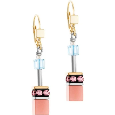 Abbildung von Coeur de Lion 2838/20 2028 Damen Ohrringe Ohrhänger GeoCUBE Iconic Aqua Apricot