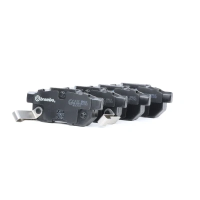 Abbildung von BREMBO P 28 017 Bremsbelagsatz mit akustischer Verschleißwarnung ohne Zubehör HONDA: CRX 2, CIVIC 4 Hatchback, 6 Fastback, ROVER: 200 Cabrio