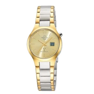 Abbildung von Master Time MTLA 10915 61M Damen Funkuhr Lady Line Bicolor