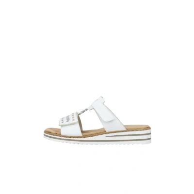 Abbildung von Rieker Damen Klassische Sandalen V0636, Frauen Sandalen,Freizeitschuhe,Sommerschuhe,offene Schuhe,Strandschuhe,Weiss (80),39 EU / 6 UK