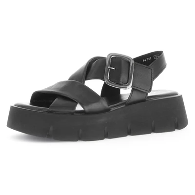 Abbildung von Gabor Plateausandalette, Damen, Größe: 37, Schwarz Schuhe