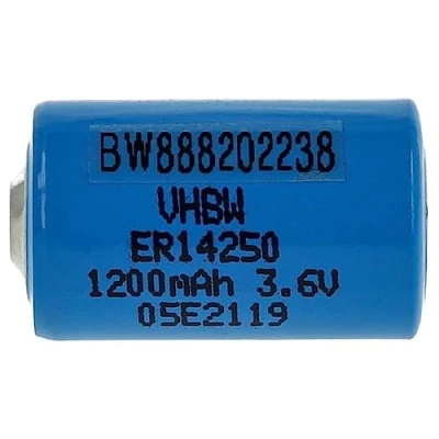 Abbildung von vhbw ER14250 Rundzellenbatterie Ersatz für 1/2AA, 1770 XZ, 3B26, 418 0076, 60 0576 100 Spezialbatterie (1200mAh, 3,6V, Li SOCl2)