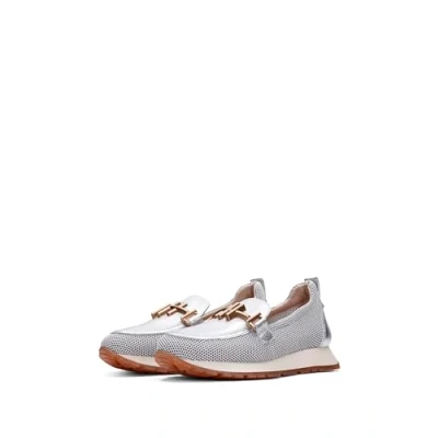 Abbildung von Hispanitas Kansas Damen Slipper in Silber, Größe 42