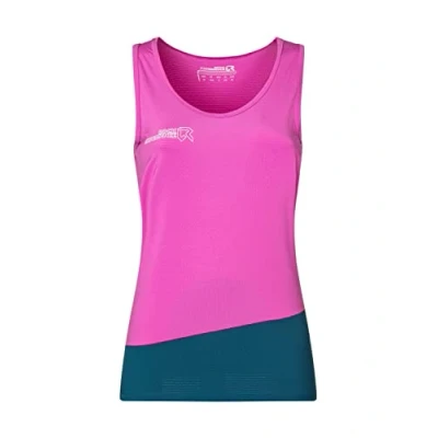 Abbildung von Rock Experience REWL00531 Merlin Woman Tank Vest Unisex 0834 SUPER PINK+1484 Moroccan Blue S