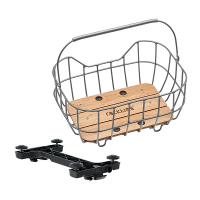 Abbildung von racktime Fahrradkorb System Korb &quot;Baskit Breeze 2.0&quot;, 47 x 35 24 cm, 25 Liter, Snapit 2.0
