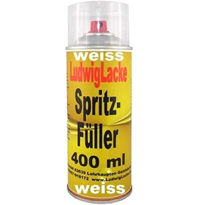 Abbildung von Spritzspachtel Spritzfüller Grundierung Spraydose 1 x 400ml Weiss
