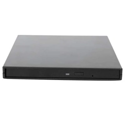 Abbildung von Fdit Optisches Laufwerksgehäuse, Externes USB 9,5 mm SATA Laufwerksgehäuse DVD/Combo/DVD Gehäuse für Festplattengehäuse Box Computer Laptop Storage Kit, Schwarz