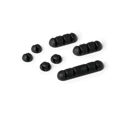 Abbildung von Durable Kabel Clips Set Cavoline Clip Mix (selbstklebend, für jeweils 1, 2,3 oder 4 Kabel), 7 Stück, graphit, 504137
