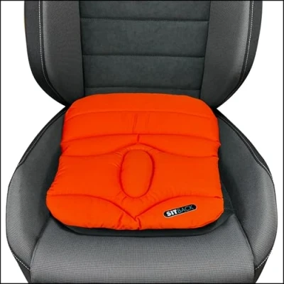 Abbildung von Sitback Basic Slim Keilkissen Stuhlkissen Autositzkissen Universal (neon orange)
