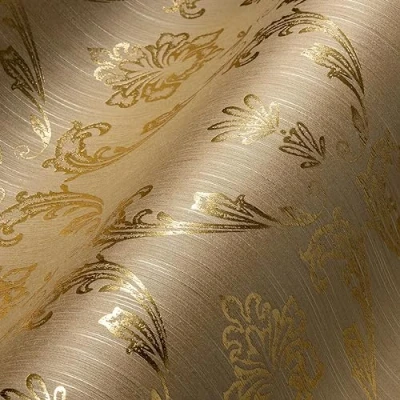 Abbildung von Architects Paper Textiltapete &quot;Metallic Silk&quot;, Barock matt glänzend, Ornament Tapete Tapeten Wohnzimmer Schlafzimmer Küche Flur Büro