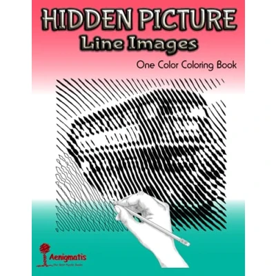 Abbildung von Hidden Picture Line Images: One Color Coloring Book