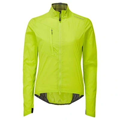 Abbildung von Altura Airstream Damen Fahrradjacke, leicht, wasserabweisend, verstaubar, Limettengrün Größe 38