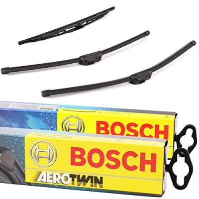 Abbildung von Set Bosch Wischer Wischerblatt Wischerblätter Scheibenwischer Scheibenwischerblätter Aerotwin A927S + Heckwischer Heckwischerblatt Heckscheibenwischer H341