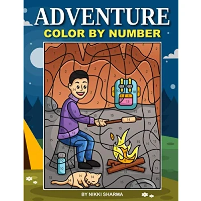 Abbildung von Adventure Color By Number: Coloring Book for Kids Ages 4 8