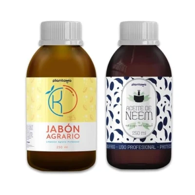 Abbildung von PLANTAWA Kaliseife und Neemöl Packung (2X250 ml) Ganzheitlicher Schutz für Pflanzen Natürliches Repellent gegen Schädlinge Insekten 100% Biologisch Abbaubare Nachhaltige Formel
