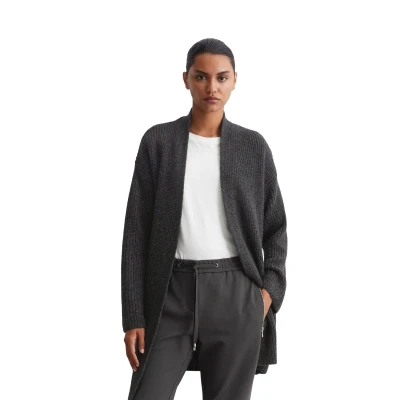 Abbildung von Marc O&#039;Polo Cardigan Longsleeve V NECK Strickjacke, Damen, Größe: Small, Deep grey melange