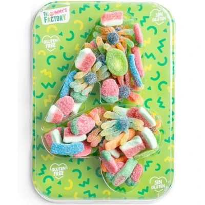 Abbildung von Geburtstag Süßigkeiten Box Nº4 Weingummi Kuchen Glutenfreie Kindergeburtstag Lecker und Perfekt Für Jede Feier Birthday Cake Party Number 500g Candy Box…