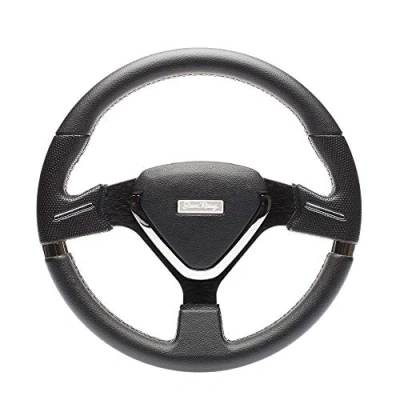 Abbildung von Simoni Racing MONT35/P Montecarlo 35 Universal Steering Wheel, Schwarz