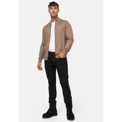 Abbildung von Indicode Jeans LAU Sweatjacke, Herren, Größe: Small, Beige mix