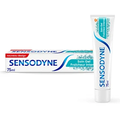 Abbildung von Sensodyne Zahnpasta Pflegegel, intensive Frische, begrenzt die Empfindlichkeit der Zähne, 75 ml
