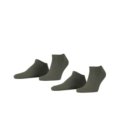 Abbildung von ESPRIT Herren Sneakersocken Basic Uni Multipack M Sn Baumwolle kurz einfarbig 2 Paar, Grün Thymian 7821, 47 50