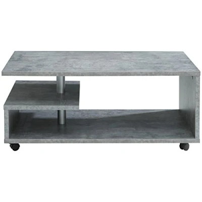 Abbildung von FORTE Bailey Couchtisch, Holzwerkstoff, Betonoptik Lichtgrau, 105 x 60 45.60 cm