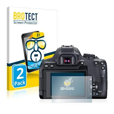 Abbildung von BROTECT (2 Stück Schutzfolie für Canon EOS 850D Displayschutz Folie Ultra Klar