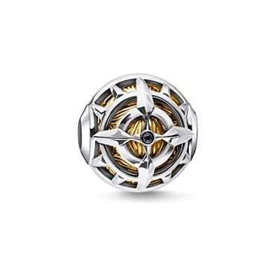 Abbildung von Thomas Sabo Damen Bead Kompass schwarz Karma Beads 925 Sterling Silber K0335 641 11