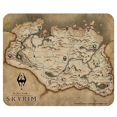 Abbildung von ABYSTYLE Skyrim Mauspad, weich, Karte