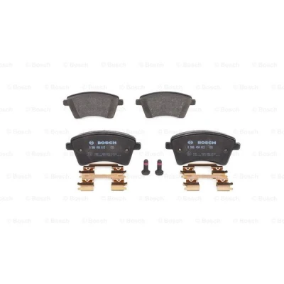 Abbildung von BOSCH 0 986 494 612 Bremsbelagsatz Low Metallic mit Montageanleitung, Anti Quietsch Blech, Schrauben RENAULT: Kangoo II / Grand