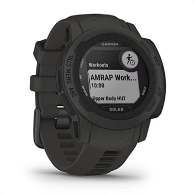 Abbildung von Garmin Instinct 2S Solar schlanke GPS Smartwatch mit bis zu 51 Tagen Akkulaufzeit, über 40 Sport Apps, Pay, Trainingszustand, Fitnessalter oder Schlafanalyse (Generalüberholt)