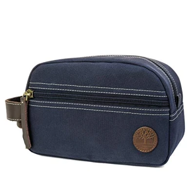 Abbildung von Timberland Herren Toiletry Bag Canvas Travel Kit Organizer Packwürfel, Marineblau, Einheitsgröße
