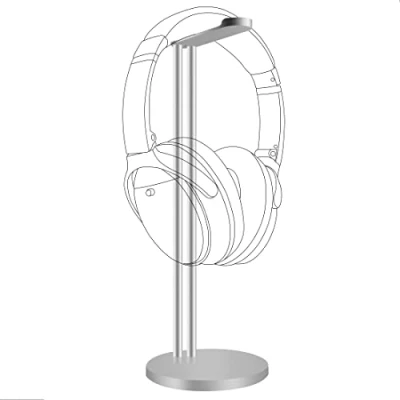 Abbildung von GEEKRIA Kopfhörer Ständer, Aluminium Legierung, Gaming Headset Halterung für Desktop Halterung, Unterstützung alle Größen (Silber)