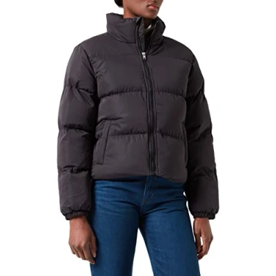 Abbildung von Urban Classics Peached Puffer Winterjacke, Damen, Größe: Large, Black