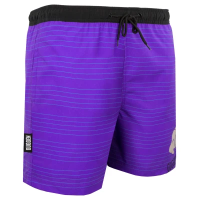 Abbildung von GUGGEN MOUNTAIN B10 Herren Badehose mit Muster Streifen Lila