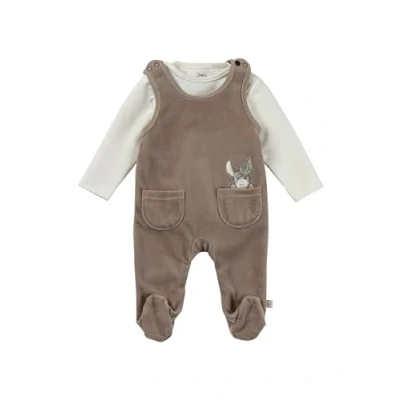 Abbildung von Sterntaler SET EMMI Jumpsuit für Kinder, Größe: 68, Sandbraun