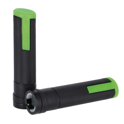 Abbildung von Ergotec MTB ATB Griffe Porto Kraton/Alu. 133/133mm per Paar sw/grün