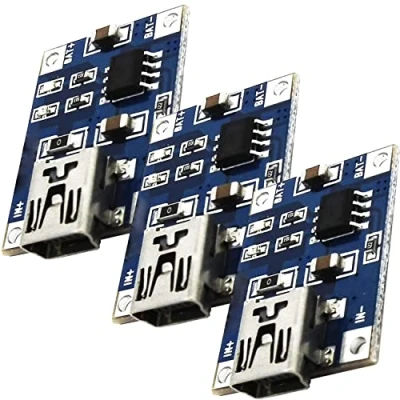 Abbildung von AZDelivery 3 x TP4056 Mini USB 5V 1A Laderegler Lithium Li Ion Batterie Charger Modul inklusive eBook!