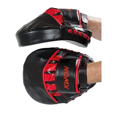 Abbildung von KWON Schlagpolster Handpratzen Coaching Mitt Contender Schlagkissen Boxen Kickboxen, Vollkontakt geeignet, Extra dick, 27 cm