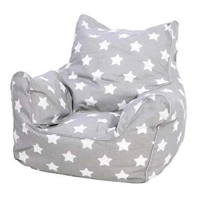 Abbildung von Knorrtoys® Sitzsack Grey White Stars, für Kinder, Made in Europe
