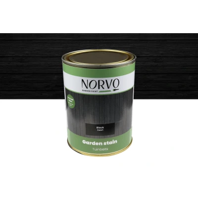 Abbildung von Norvo Schwarze Holzlasur 0,75 Liter Holzschutz Lack