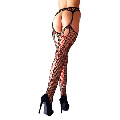 Abbildung von Straps Strumpfhose in Strapsgurt Optik
