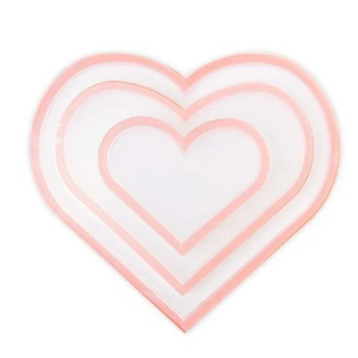 Abbildung von Sizzix M.Essential Shaker Panes Hearts 1 1/2 2 &amp; 3 3PK 665451 (04 22)