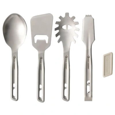 Abbildung von SEATOSUMMIT Detour Utensil Set Küchenhelferset aus Edelstahl (4 teilig)