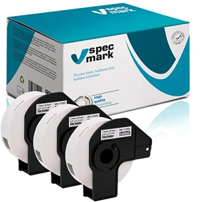 Abbildung von specmark 3 Rollen Einzeletiketten kompatibel mit Brother DK 11203 17mm x 87mm 300 Stück Etiketten für allen QL Etikettendruckern 570 700 800