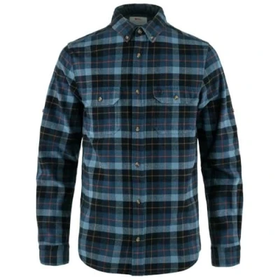 Abbildung von Fjällräven Herren Singi Heavy Flannel Shirt, Dark Navy/Indigo Blue, 3XL