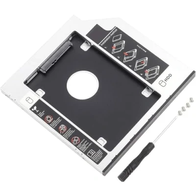Abbildung von RGBS SATA 2. HDD HD Festplattenrahmen für 12,7 mm Universal Laptop CD/DVD ROM Optical Bay