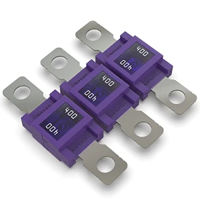 Abbildung von AUPROTEC Mega Hochstromsicherung Schraubsicherung 80A 500A Auswahl: 400A Ampere violett, 3 Stück