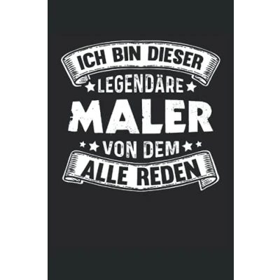 Abbildung von Maler Meister Notizbuch (liniert) Lackierer Handwerker Malermeister