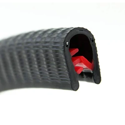 Abbildung von KS3 6S Kantenschutzprofil von SMI Kantenschutzprofi PVC Gummi Klemmprofil Stahleinlage Kantenschutz Schwarz einfache Montage, selbstklemmend ohne Kleber Klemmbereich 3 6 mm (10 m, Schwarz)